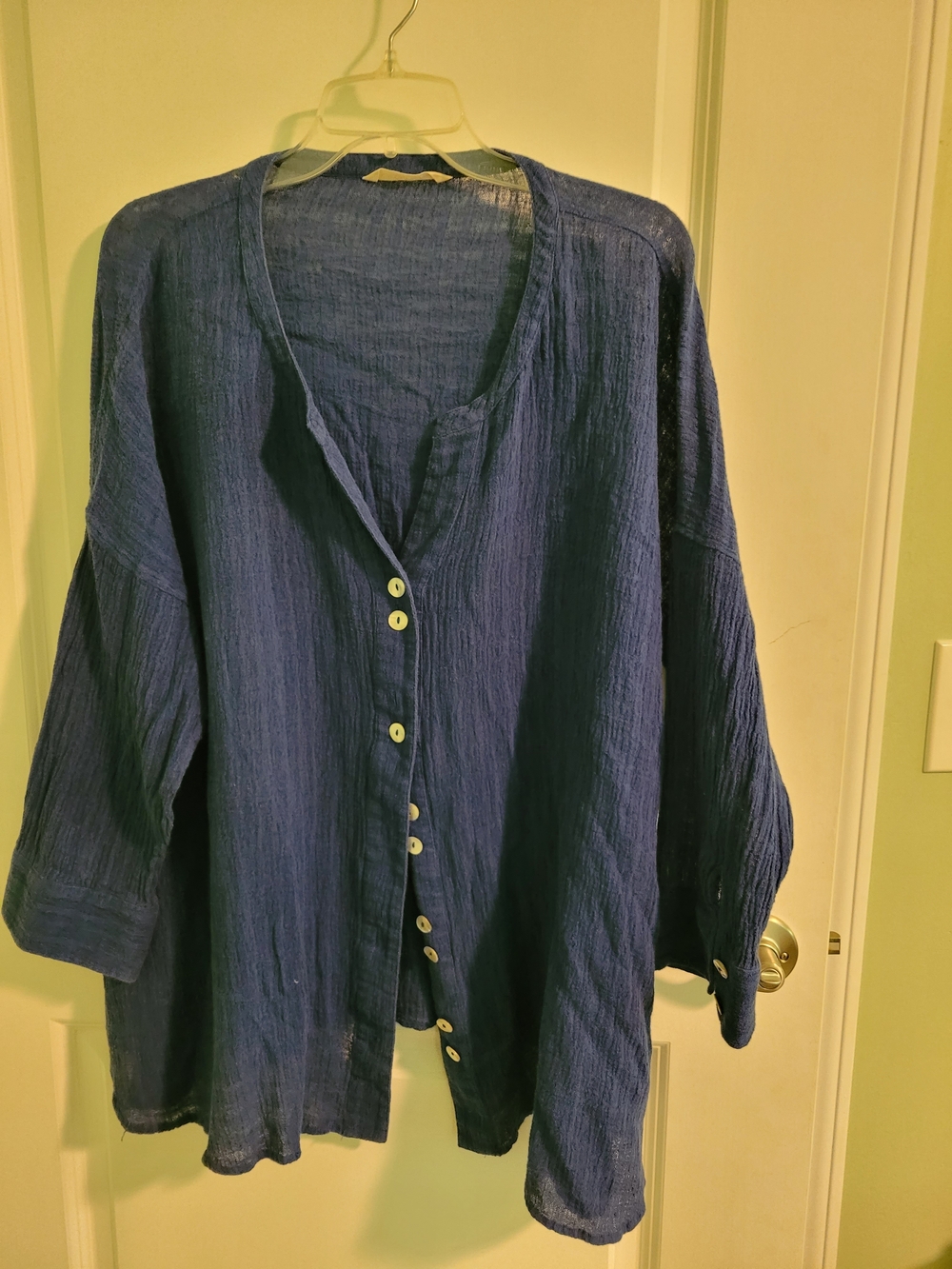 Linen-Cotton Blend Top